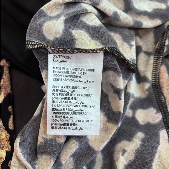 Thalia Sodi Black & Gold Leopard Print Halter Romper Size XS - Picture 15 of 15